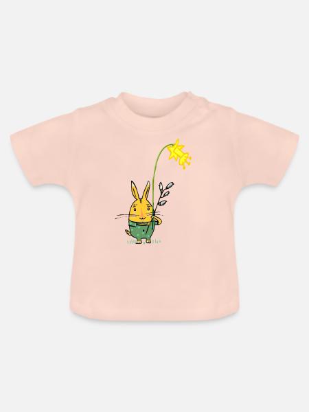 Osterhase - Baby Bio-T-Shirt mit Rundhals - Kristallrosa
