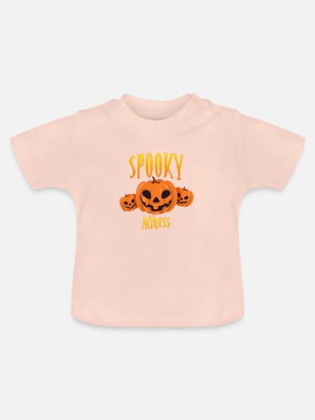 Gruselige Schauspielerin - Baby Bio-T-Shirt mit Rundhals - Kristallrosa