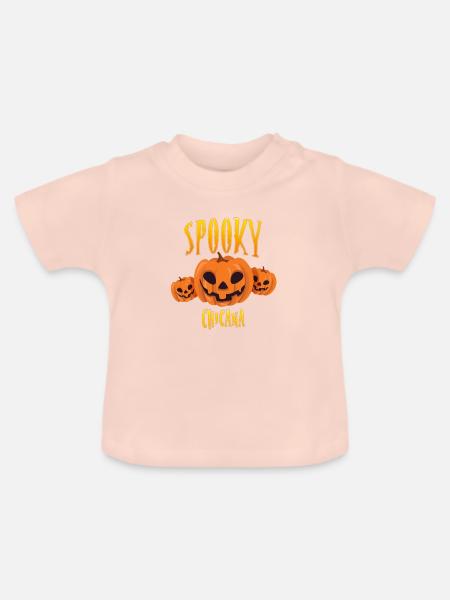 Gruselige Schikane - Baby Bio-T-Shirt mit Rundhals - Kristallrosa