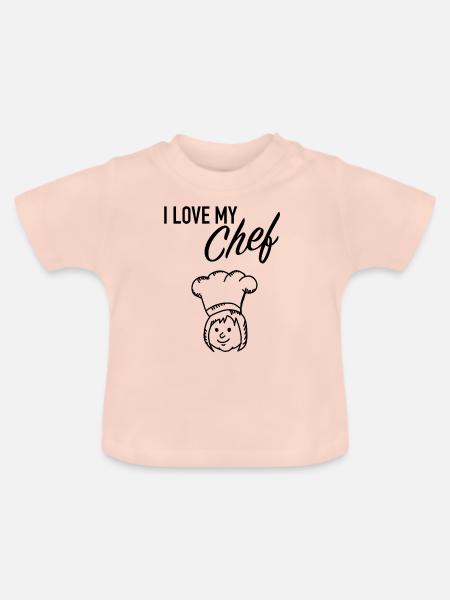 Chefin - Baby Bio-T-Shirt mit Rundhals - Kristallrosa