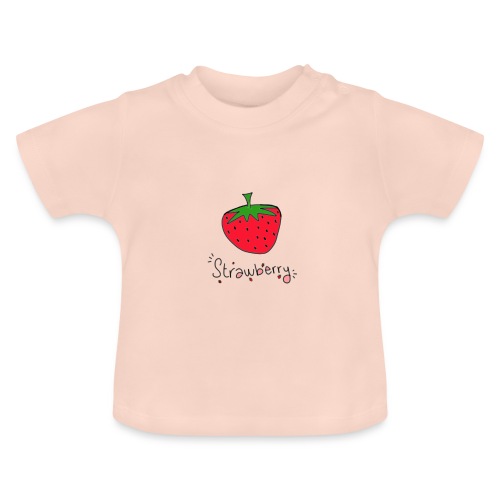 Strawberry Carly° Line - Maglietta ecologica con scollo rotondo per neonato