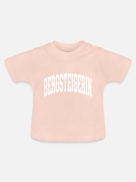 Bergsteigerin - Baby Bio-T-Shirt mit Rundhals - Kristallrosa
