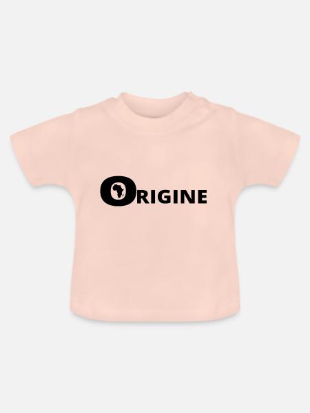 HERKUNFT AFRIKA - Baby Bio-T-Shirt mit Rundhals - Kristallrosa