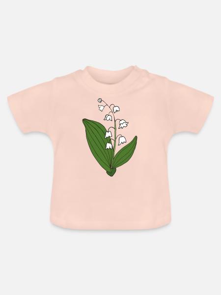 maigloeckchen - Baby Bio-T-Shirt mit Rundhals - Kristallrosa