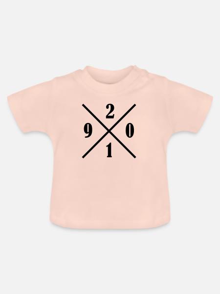 2019 - Baby Bio-T-Shirt mit Rundhals - Kristallrosa