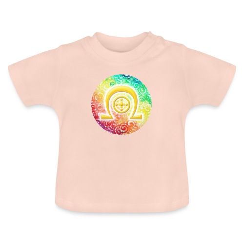 Regenbogen-Dimensionssymbol Heilung - Sonja Ariel - Baby Bio-T-Shirt mit Rundhals