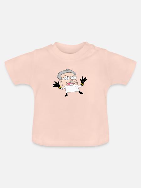 Verrückte wissenschaftliche - Baby Bio-T-Shirt mit Rundhals - Kristallrosa