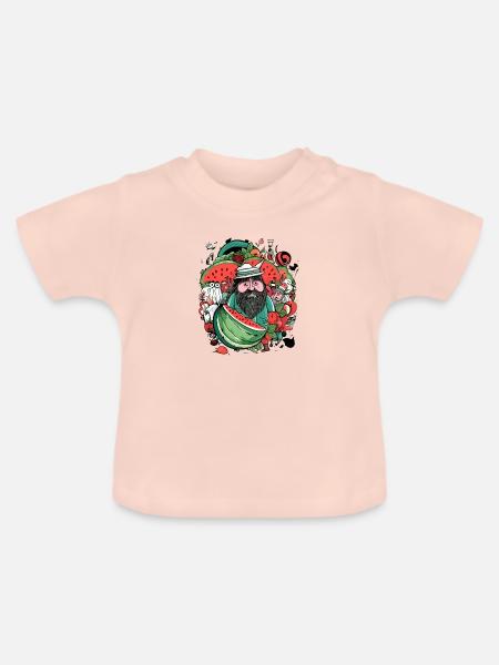 Diego Wassermelonenverkäufer - Baby Bio-T-Shirt mit Rundhals - Kristallrosa
