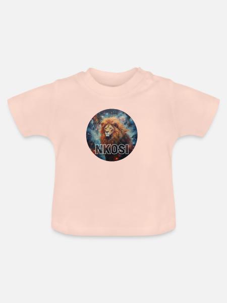 NKOSI DER LÖWE - Baby Bio-T-Shirt mit Rundhals - Kristallrosa