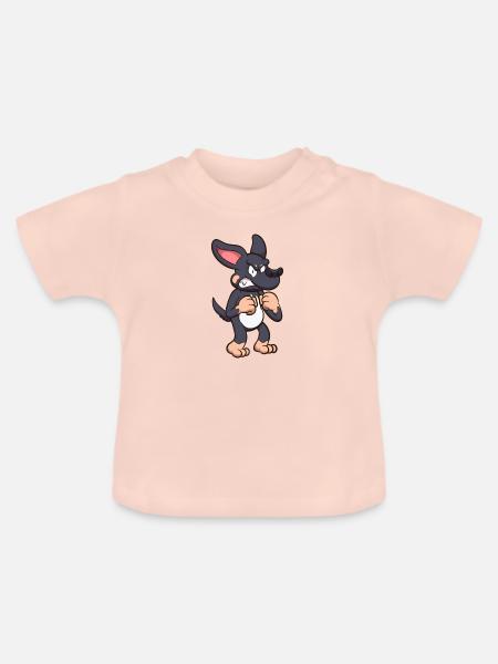 Wütender Chihuahua - Baby Bio-T-Shirt mit Rundhals - Kristallrosa