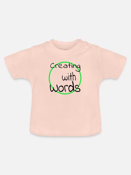 imagination artistic exploration - Baby Bio-T-Shirt mit Rundhals - Kristallrosa