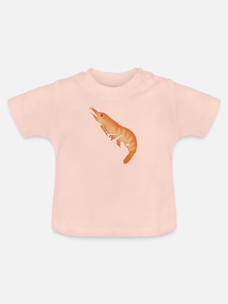 Garnele - Baby Bio-T-Shirt mit Rundhals - Kristallrosa