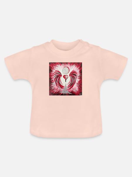 Herzengel totale Selbstermächtigung - Baby Bio-T-Shirt mit Rundhals - Kristallrosa