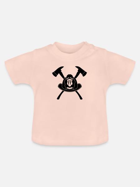 Fire Chief - Baby Bio-T-Shirt mit Rundhals - Kristallrosa