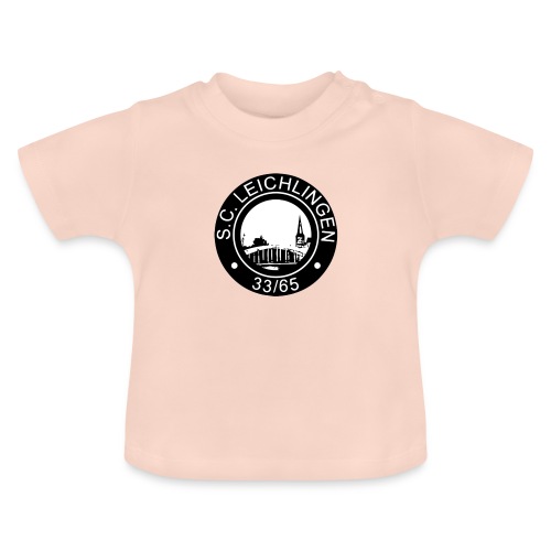 SCL Sonderlogo Rund Schwarz - Baby Bio-T-Shirt mit Rundhals