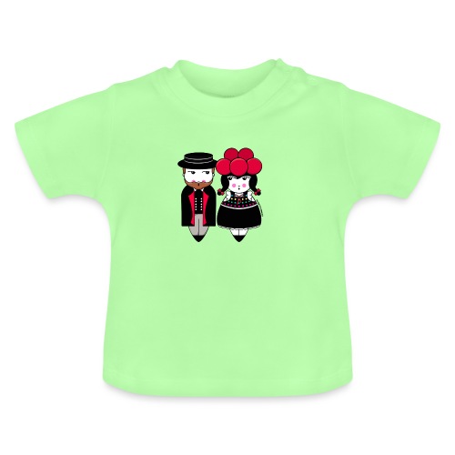 Schwarzwaldpaar - Baby Bio-T-Shirt mit Rundhals