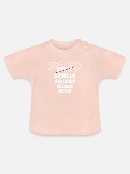 Gesellenbrief Abschluss Geselle 2022 - Baby Bio-T-Shirt mit Rundhals - Kristallrosa