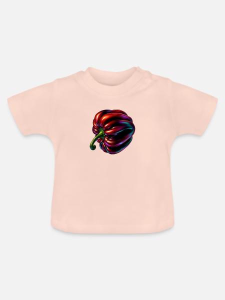 Habanero - Baby Bio-T-Shirt mit Rundhals - Kristallrosa