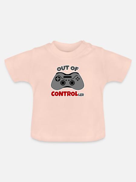 Out of Control - Baby Bio-T-Shirt mit Rundhals - Kristallrosa