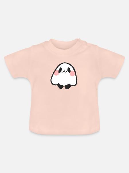Geisterhaft - Baby Bio-T-Shirt mit Rundhals - Kristallrosa