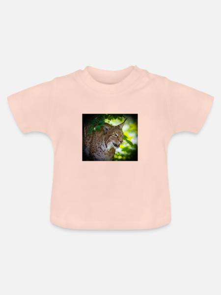 Luchs - Baby Bio-T-Shirt mit Rundhals - Kristallrosa