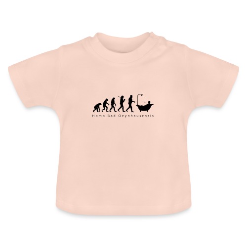 Die Evolution des Bademeisters - Baby Bio-T-Shirt mit Rundhals