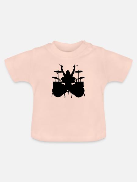 drummer - Baby Bio-T-Shirt mit Rundhals - Kristallrosa