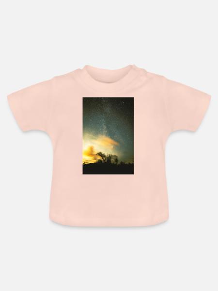 Raum - Baby Bio-T-Shirt mit Rundhals - Kristallrosa