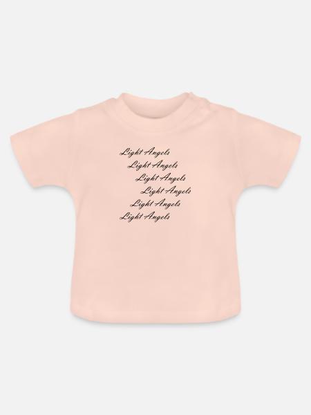 Light Angels - Baby Bio-T-Shirt mit Rundhals - Kristallrosa