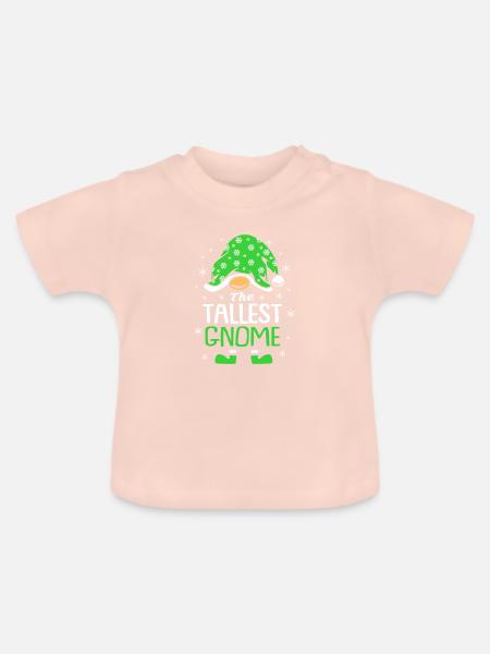 Gnom - Baby Bio-T-Shirt mit Rundhals - Kristallrosa