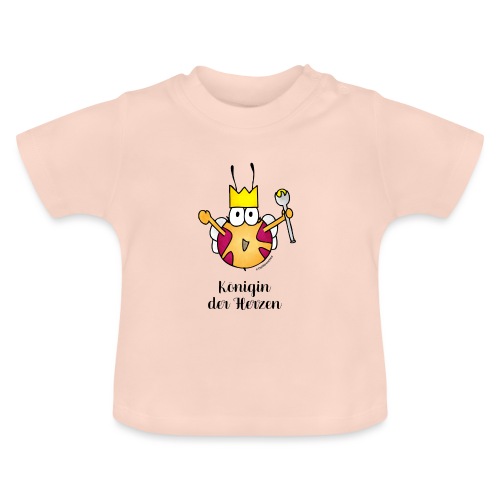 Königin der Herzen - Baby Bio-T-Shirt mit Rundhals