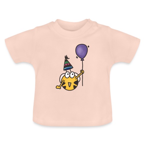 Feierbiene - Baby Bio-T-Shirt mit Rundhals