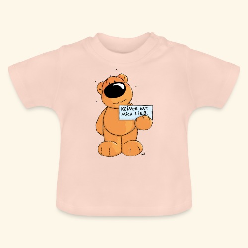 chris bears Keiner hat mich lieb - Baby Bio-T-Shirt mit Rundhals