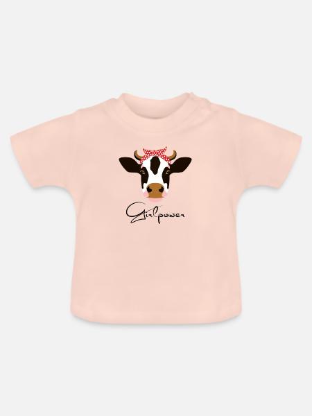 Girlpower - Baby Bio-T-Shirt mit Rundhals - Kristallrosa