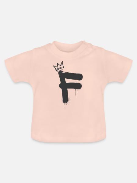 F - Baby Bio-T-Shirt mit Rundhals - Kristallrosa
