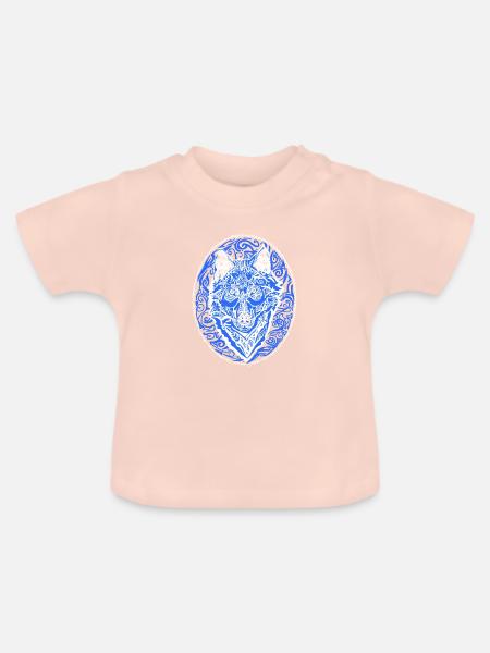 Wolf - Baby Bio-T-Shirt mit Rundhals - Kristallrosa