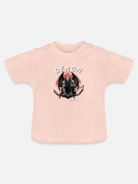 Dämonenwächter in Ketten - Baby Bio-T-Shirt mit Rundhals - Kristallrosa