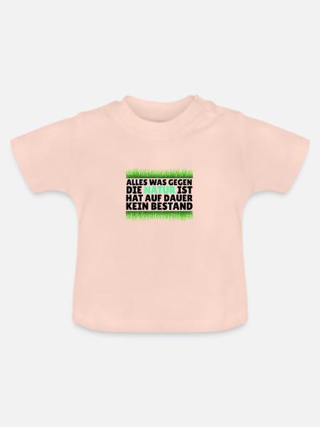 Natur - Baby Bio-T-Shirt mit Rundhals - Kristallrosa