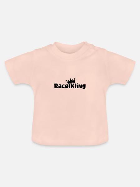 Raceking - Baby Bio-T-Shirt mit Rundhals - Kristallrosa