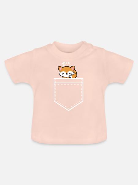 Fuchs - Baby Bio-T-Shirt mit Rundhals - Kristallrosa