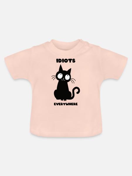 Idiots - Baby Bio-T-Shirt mit Rundhals - Kristallrosa