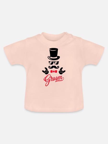 groom - Baby Bio-T-Shirt mit Rundhals - Kristallrosa