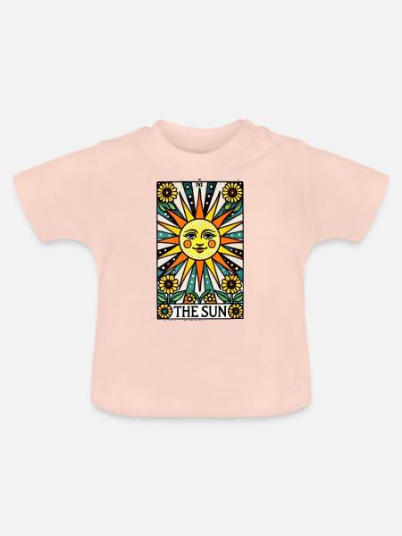 Die Sonne - Baby Bio-T-Shirt mit Rundhals - Kristallrosa