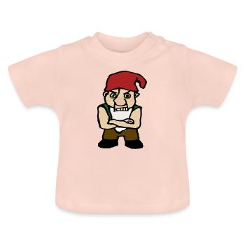 dwarf - Baby Organic T-Shirt with Round Neck - crystal pink - Front