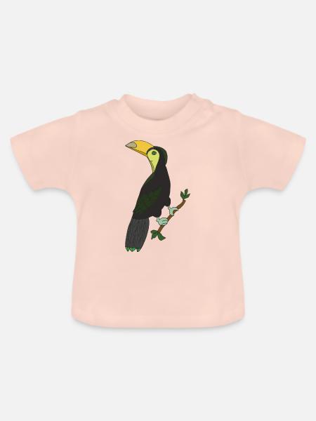 tukan - Baby Bio-T-Shirt mit Rundhals - Kristallrosa