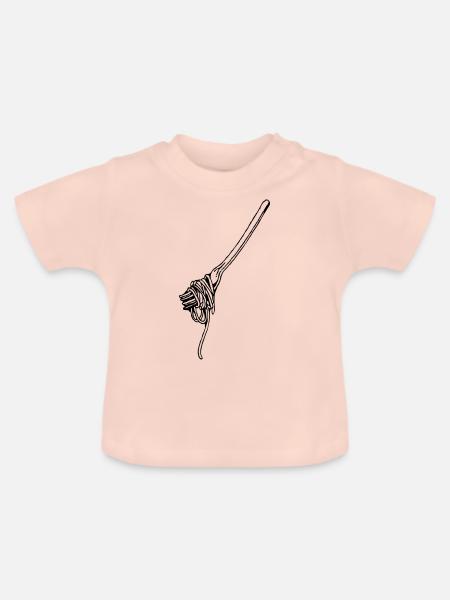 Gabel - Baby Bio-T-Shirt mit Rundhals - Kristallrosa