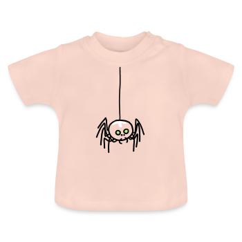 Kreuzspinne - Baby Bio-T-Shirt mit Rundhals - Kristallrosa - Vorne