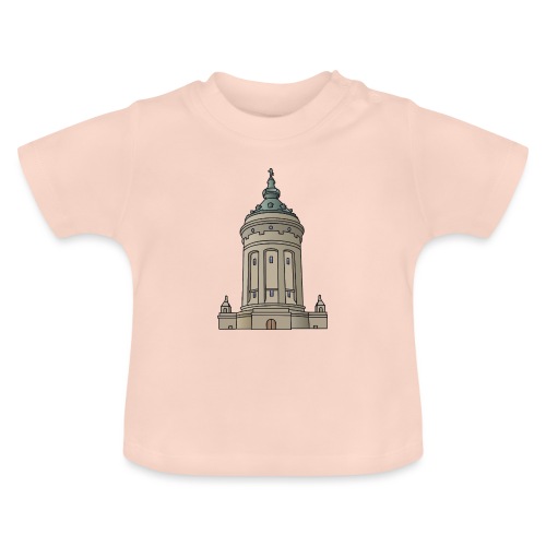 Wasserturm Mannheim c - Baby Bio-T-Shirt mit Rundhals
