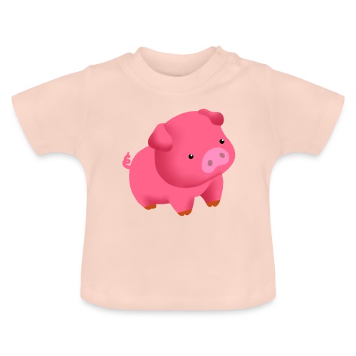 Camisa Cerdito - Camiseta orgánica para bebé con cuello redondo