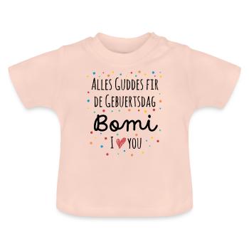 Alles Guddes fir Bomi - T-shirt bio col rond Bébé - rose cristal - Devant